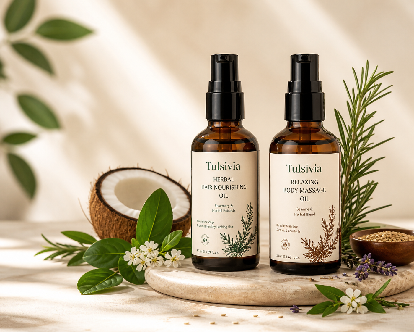 Tulsivia Ayurvedic Wellness Oils